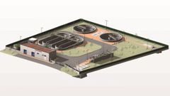 Recreaci�n virtual de la nueva depuradora que funcionar� en el poligono