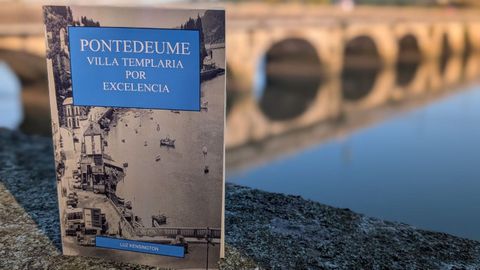 Portada del libro de Luz Kensington, con los arcos de la ponte de Pedra detrs