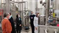 La delegaci�n portuguesa visit� el Aula de Produtos L�cteos e Tecnolox�a Agroalimentaria (Aplta)