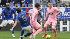 Beltr�n y Jutgl�, durante el Oviedo-Celta de este s�bado.