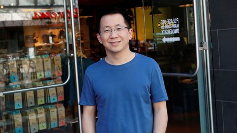 Zhang Yiming, fundador y primer ejecutivo de ByteDance (TikTok) en Palo Alto, California, en marzo del 2020