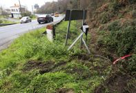 El a�o pasado se registraron una veintena de accidentes en esta zona de la carretera nacional. 
