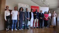 Participantes en el acto de presentaci�n del laboratorio de experimentaci�n�<em>Ecosystem Integration TalentUO Lab</em>, una colaboraci�n entre la Universidad de Oviedo y el Banco Santander.