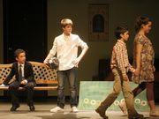 Una de las representaciones de Domingos a escena. 