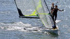 Regata de vela 49ER del Campeonato de Europa junior