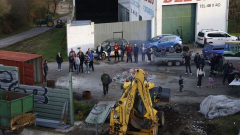 Los manifestantes abrieron una valla para acceder a la autov�a y hab�an instalado un campamento, que ya est� recogido