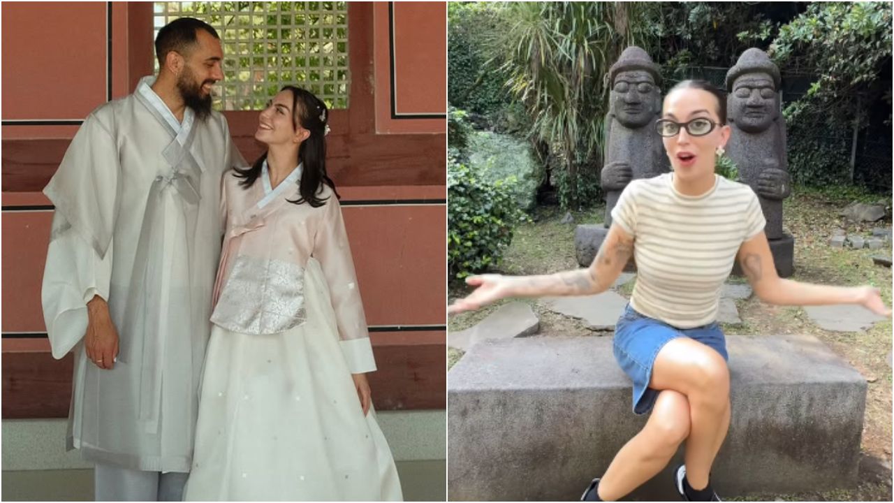 Borja Iglesias y María Valero descubren la conexión con Galicia de la isla de Jeju, en Corea del Sur