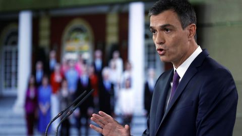 S�nchez dijo que los espa�oles se reconocen en su Gobierno y que supone un cambio de �poca