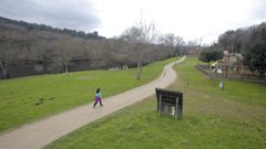 Zona del Paeeo del Mi�o donde el Concello proyect� la playa fluvial de Lugo
