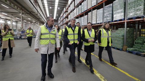 Visita de Alfonso Rueda a la sede de Gadisa en el polgono de Piadela