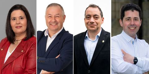 Alejandra Pérez, Manuel Fafián, Juan Fariña y David Carro.