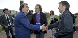 Yago Folla-Cisneros, Mar Barcn, Carlos Negreira, Xos Manuel Carril y Xulio Ferreiro. 