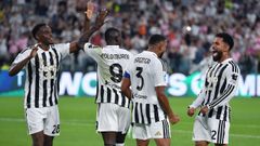 Jugadores de la Juventus, rival del Celta este jueves en Europa League, en un partido reciente.