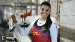 Iria Jarama, en el Club de Remo San Felipe.