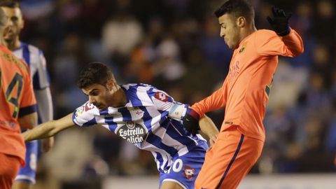Rafinha, en Riazor el domingo pasado