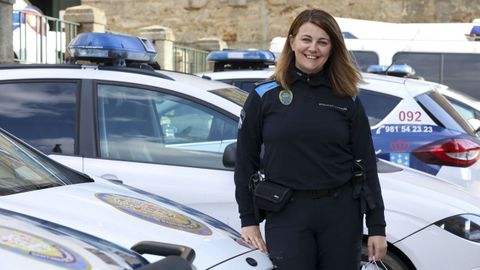 Diana Parente, en una imagen de archivo, la primera inspectora principal de una polic�a local en Galicia