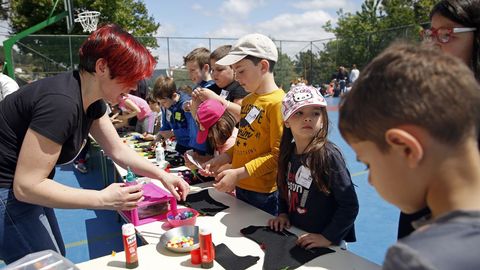 Romara das Letras no colexio de Escarabote
