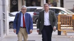 El exjefe de gabinete de Pedro S�nchez en el PSOE y expresidente de Correos, Juan Manuel Serrano, este mi�rcoles a su llegada a la Audiencia Nacional.