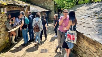 Ambiente en las bodegas de Vilach� en unas de las �ltimas ediciones de la feria