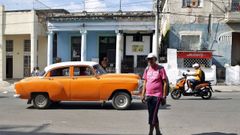 Una calle de La Habana, la capital de Cuba.