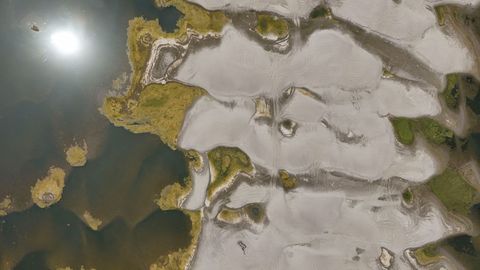 La sequ�a del Viejo Danubio, antiguo brazo del r�o, a su paso por Ruman�a