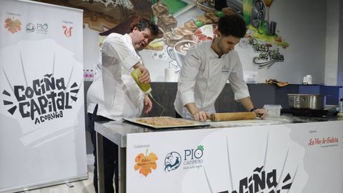 Coci�a Capital con Caco Agrasar y Santiago S�nchez, jefe de cocina de Oce�nico