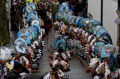 Un a�o m�s, espectacular la Estrea do Peliqueiro en Laza.
