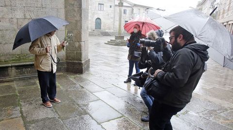 Bendicin de ramos desde el campanario de Santa Mara