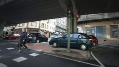 Cruce de la ronda de Nelle con la avenida Finisterra 