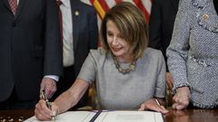 Pelosy forz� que Trump pospusiese su discurso por el cierre del Gobierno