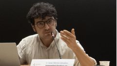 El doctor Isaac Maroto Gonz�lez durante una ponencia.
