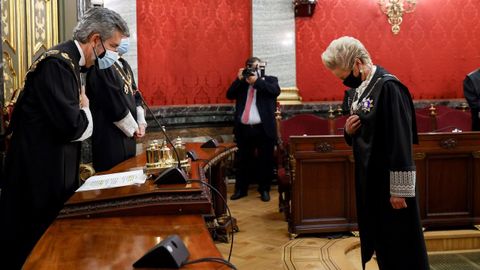 El presidente del CGPJ, Carlos Lesmes, el pasado noviembre, en la toma de posesión de los nuevos presidentes de sala del Tribunal Supremo