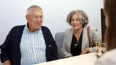 Juan y Marisa en la sede de Afaco.