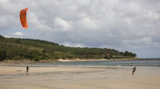 Imagen de archivo de la playa de Os Muíños, en Muxía