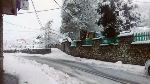 La nieve en Felechosa