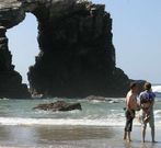 As Catedrais � un dos puntos m�is visitados de Galicia. 