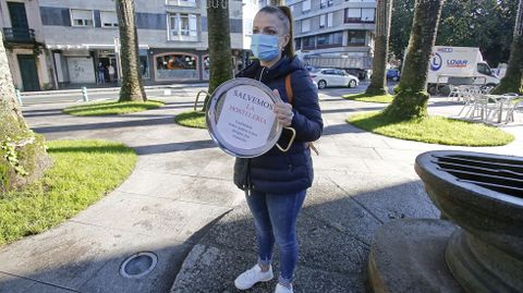 MANIFESTACI�N DE LA HOSTELER�A Y EL COMERCIO EN CALDAS DE REIS PARA PROTESTAR POR LAS RESTRICCIONES IMPUESTAS PARA FRENAR LA PANDEMIA COVID-19