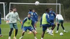 Entrenamiento del Oviedo este sbado en la capital de Asturias de cara al partido de LaLiga que jugar contra el Osasuna maana