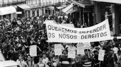 En 1996, los escolares de Ribadavia salieron a la calle para denunciar los actos de vandalismo sufridos en el colegio Tom�s de Lemos