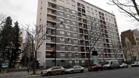 Piso de Par�s donde vivia la mujer de 85 a�os
