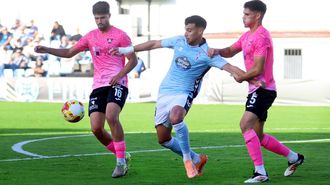 �lvaro Mart�n, en el partido entre Celta Fortuna y Talavera en Barreiro en la primera vuelta.