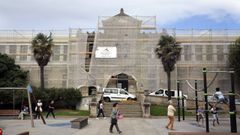Imagen de la fachada del CEIP Eusebio da Guarda en obras
