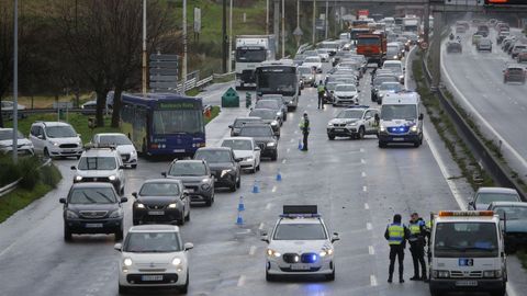 Accidente de tr�fico en Alfonso Molina, direcci�n entrada a la ciudad