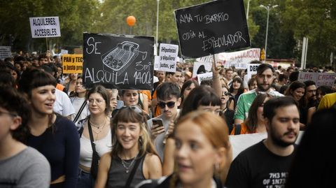 Manifestacin por la vivienda en Madrid