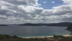 La ruta culminar�a en el extremo derecho de la playa de Bares