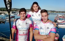 Silva, V�zquez y Fern�ndez esta semana en Escarabote. 