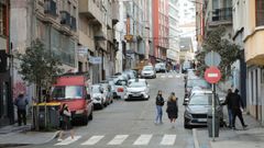 Calle Noia, en Os Mallos