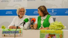Presentacin de la Feira do Pemento de Ombra. Rosendo Fernndez y Ana Villarino