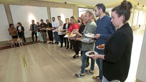 Presentacin de Degustatapas Sanxenxo, en la sala Nauta