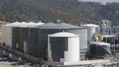 Planta de biodi�sel del puerto exterior, en foto de archivo